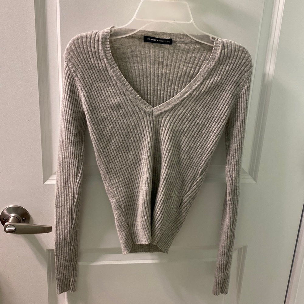 Brandy Melville Milena Grey Sweater
